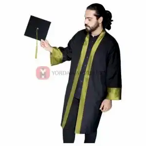 Üniversite Alpaka Altın Sarısı Mezuniyet Kep Cübbe