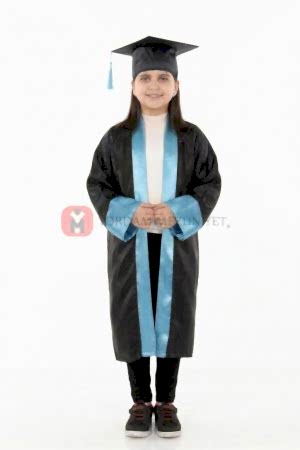 ilkokul turkuaz mezuniyet cübbesi