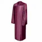 shiny-maroon-graduation-gown