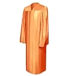 shiny-orange-graduation-gown